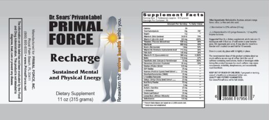 Ingredients label recharge