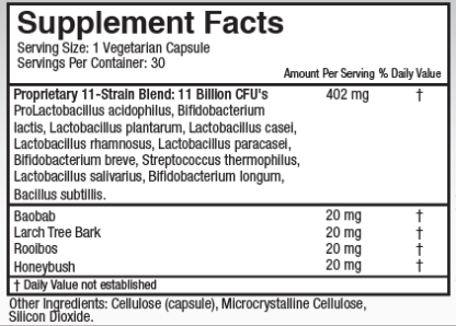 ingredients label Primal Biotic